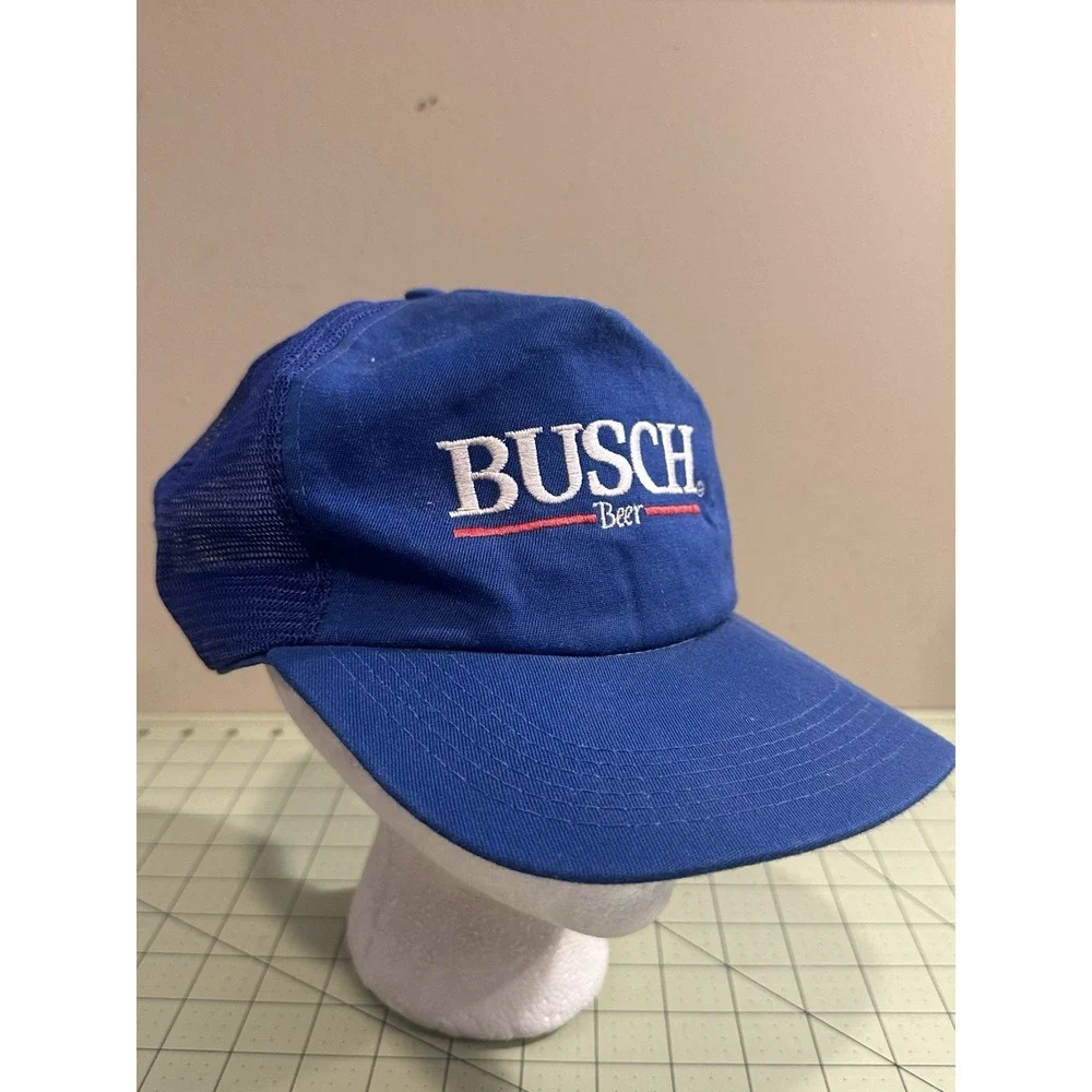 Vintage Busch Beer Blue SnapBack Hat